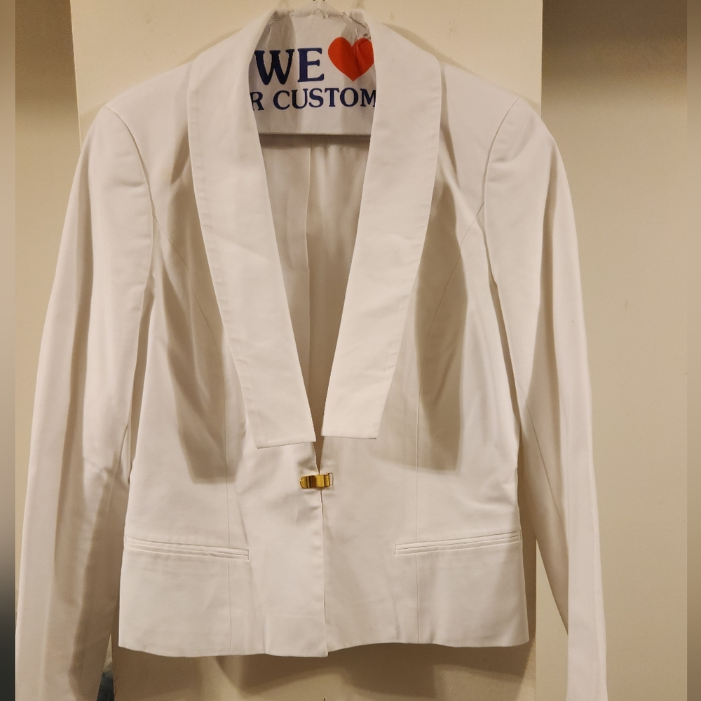 White Calvin Klein blazer